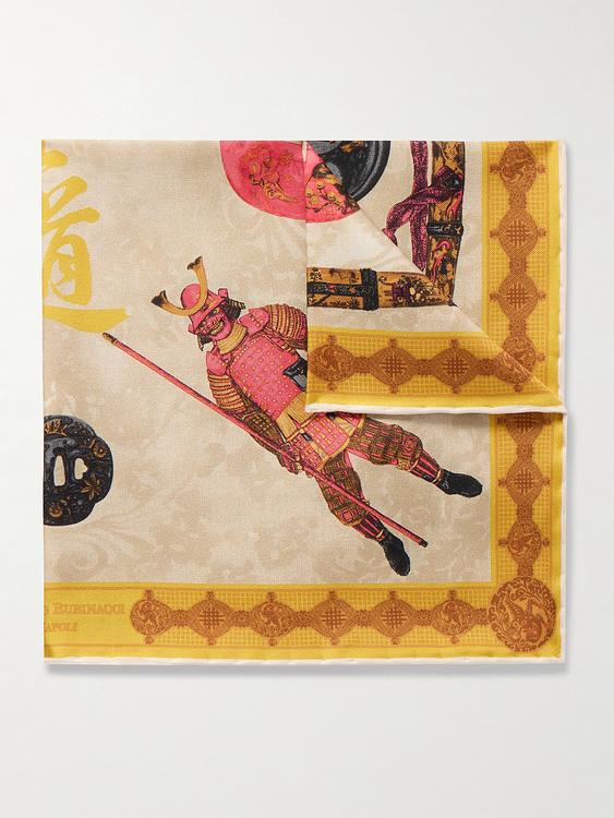 Multicolor pocket square from Rubinacci