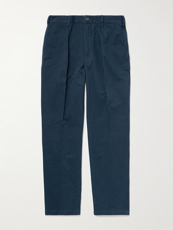 Dark blue chinos from Drake's