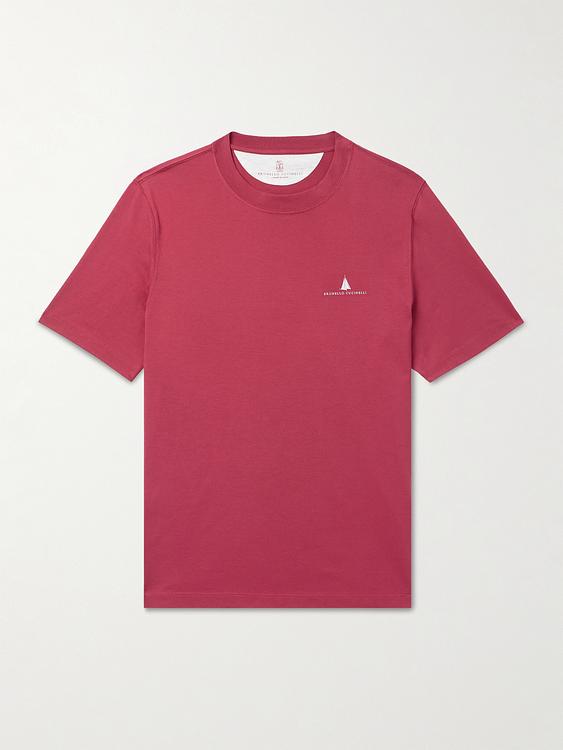 Red t-shirt from Brunello Cucinelli
