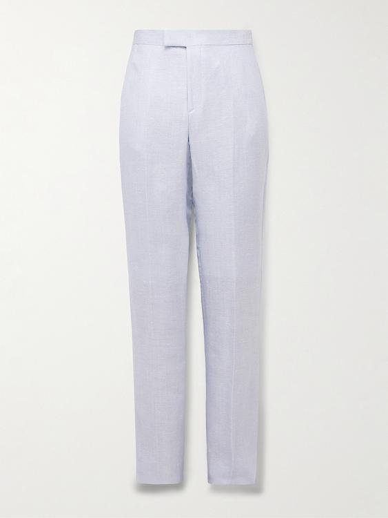 Light blue suit trousers from Favourbrook