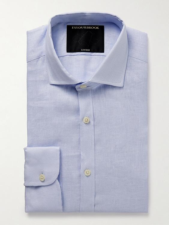 Light blue business shirt from Favourbrook