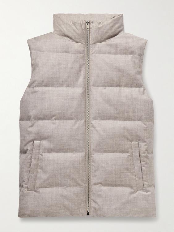 Beige vest from Yves Salomon
