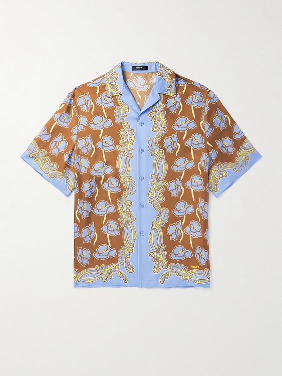 Multicolor short sleeve shirt from Versace