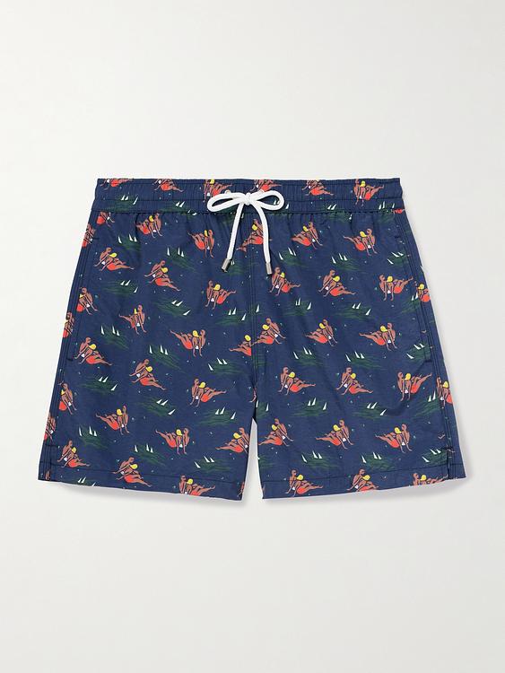 Dark blue swim shorts from Drake's