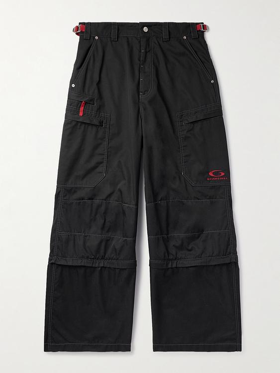 Black cargo trousers from Balenciaga