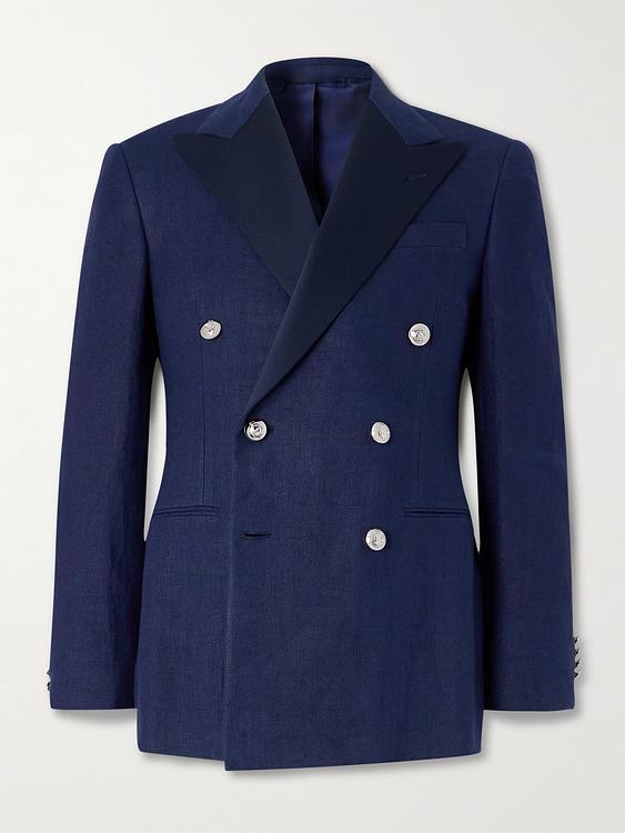 Dark blue double-breasted blazer from Ralph Lauren Purple Label