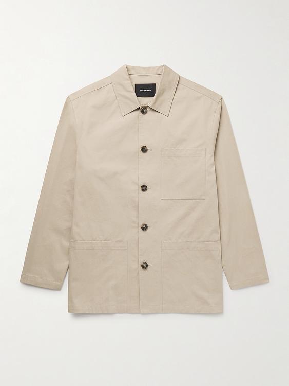 Beige overshirt from Yves Salomon