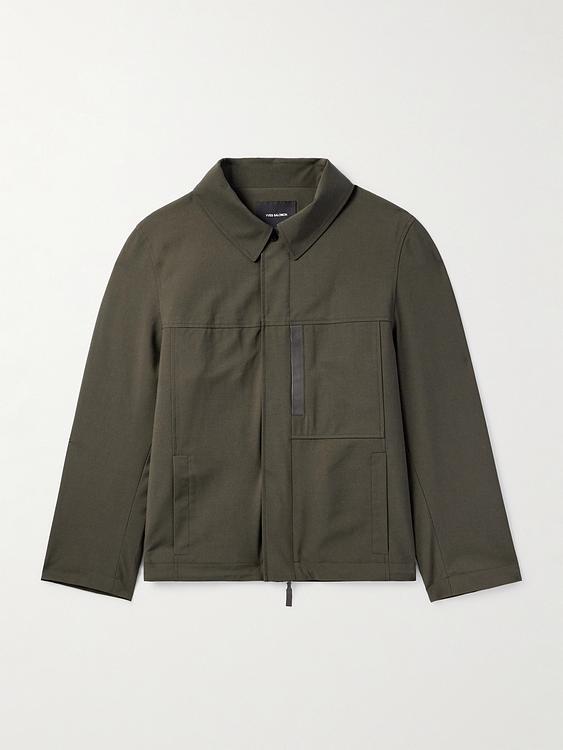 Dark green casual jacket from Yves Salomon