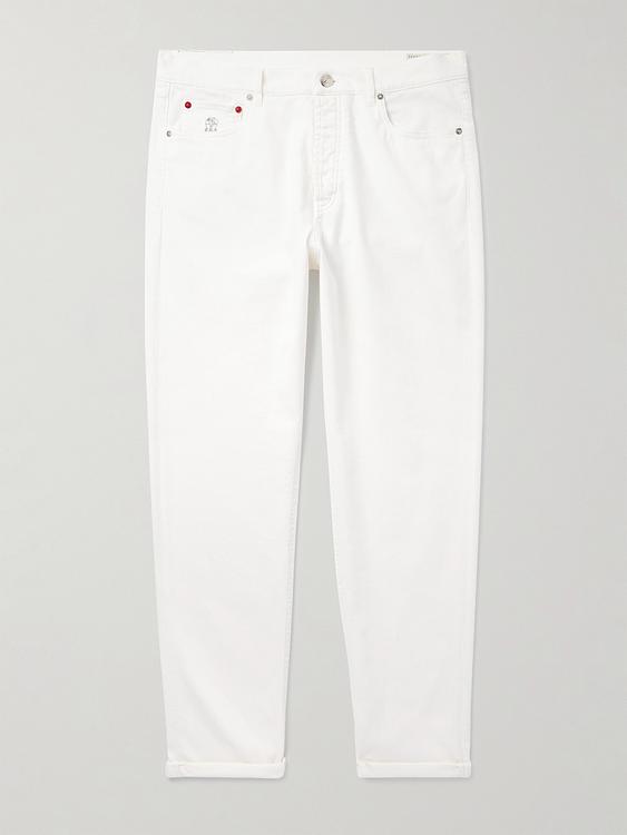 White jeans from Brunello Cucinelli