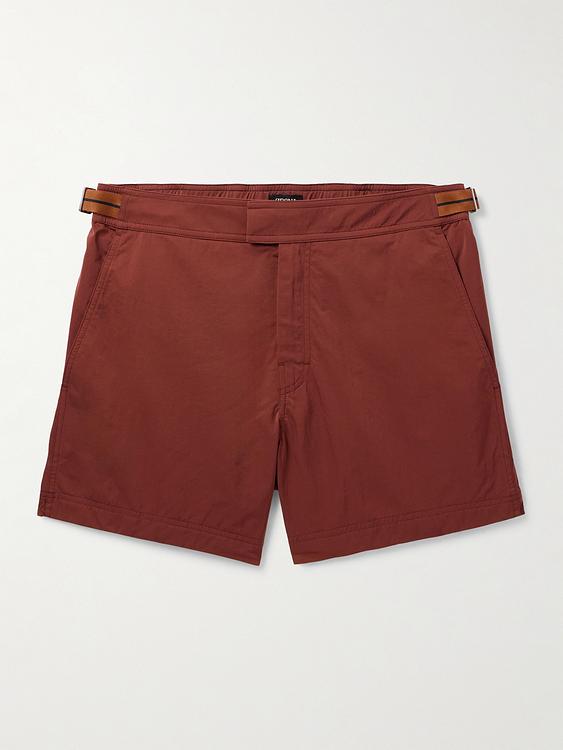 Brown swim shorts from Zegna