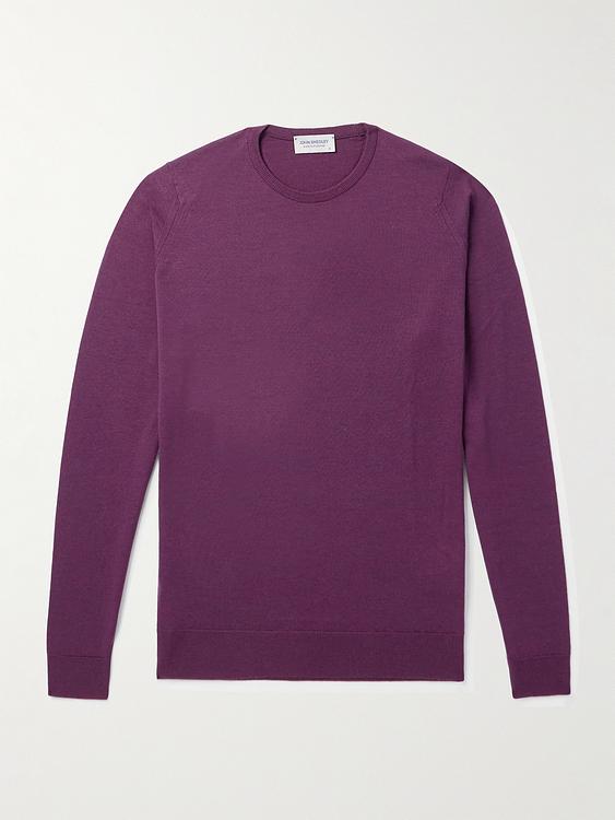 Purple sweater from John Smedley