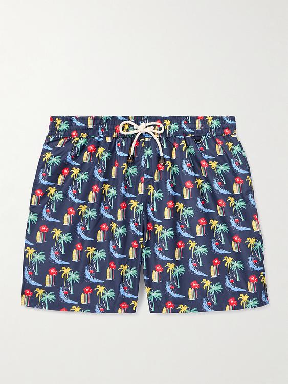 Dark blue swim shorts from Rubinacci