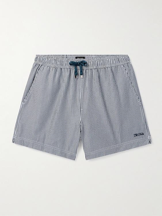Striped grey boxer shorts from Zegna