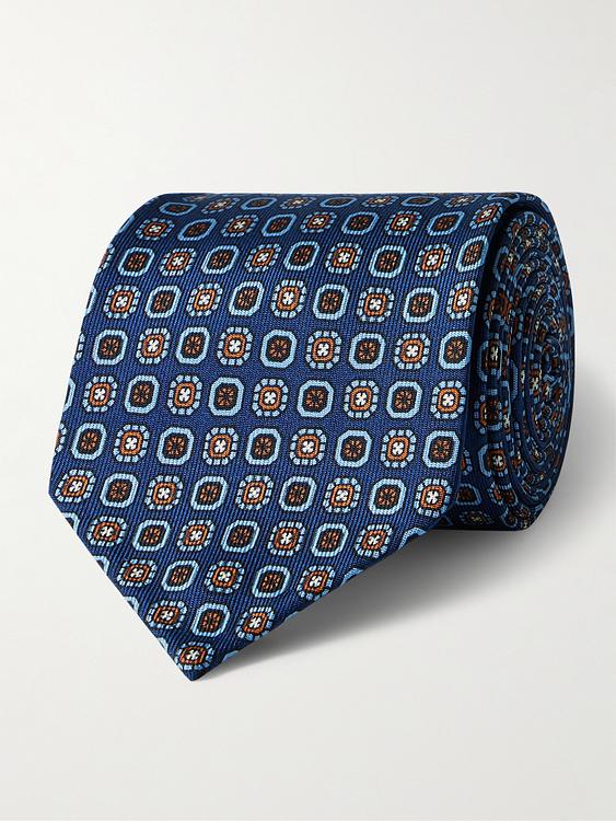 Dark blue tie from Rubinacci