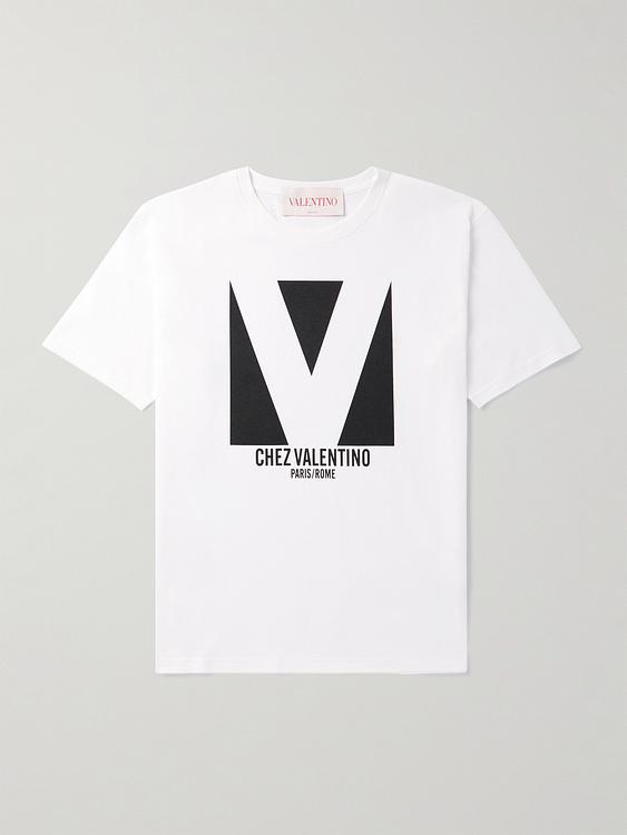 Print white t-shirt from Valentino Garavani