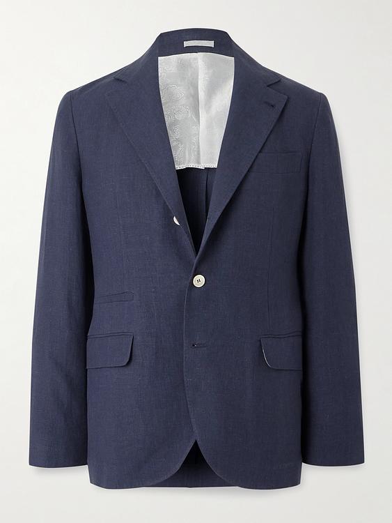 Dark grey suit jacket from Brunello Cucinelli