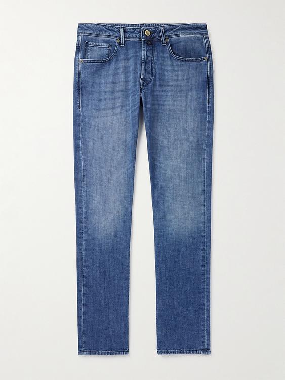 Dark blue jeans from Incotex