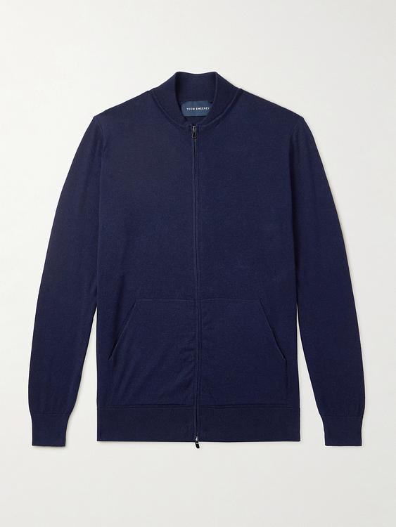 Dark blue half-zip from Thom Sweeney