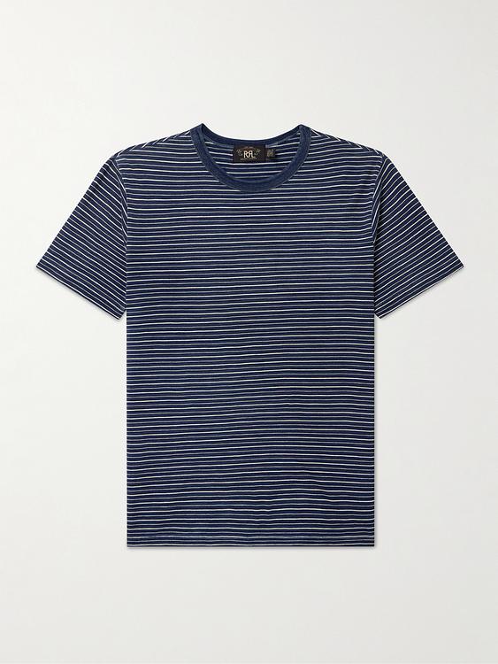 Striped dark blue t-shirt from RRL