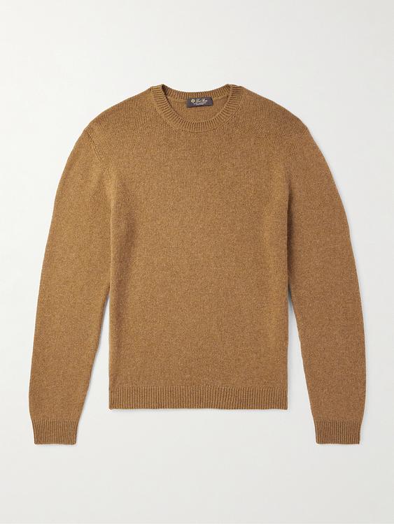 Brown cashmere sweater from Loro Piana