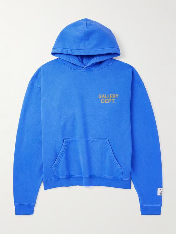 Print blue hooded sweatshirt from Gallery Dept.