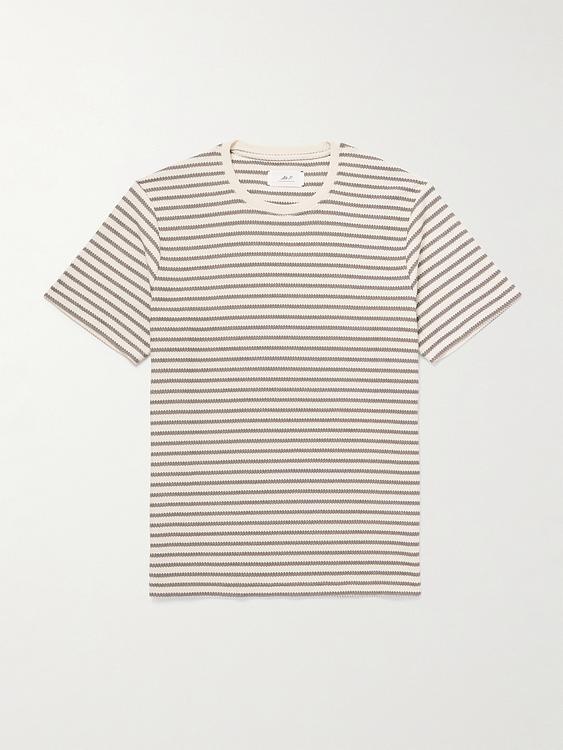 Striped white t-shirt from Mr P.