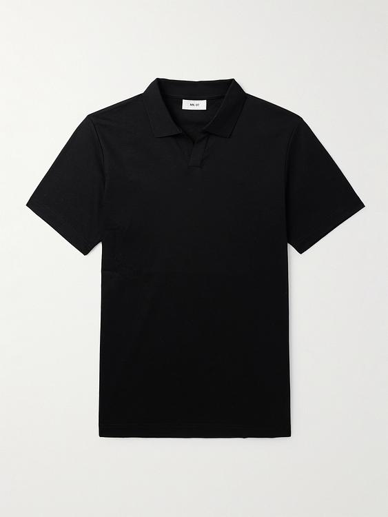 Black short sleeve polo shirt from NN07