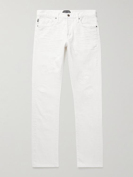 White jeans from Tom Ford