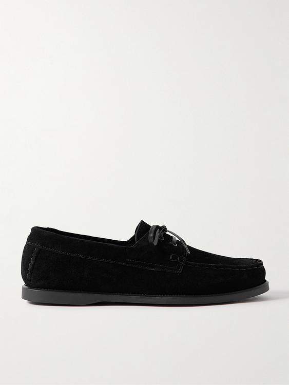 Black boat shoes from Saman Amel