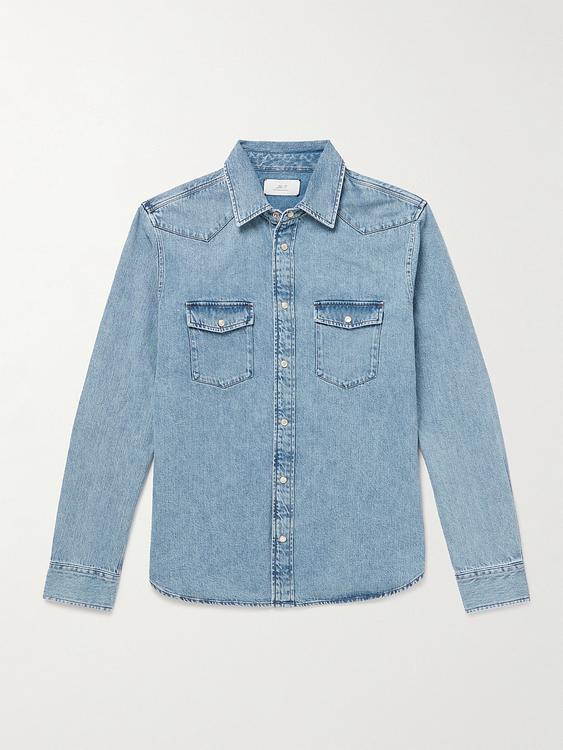 Blue denim shirt from Mr P.