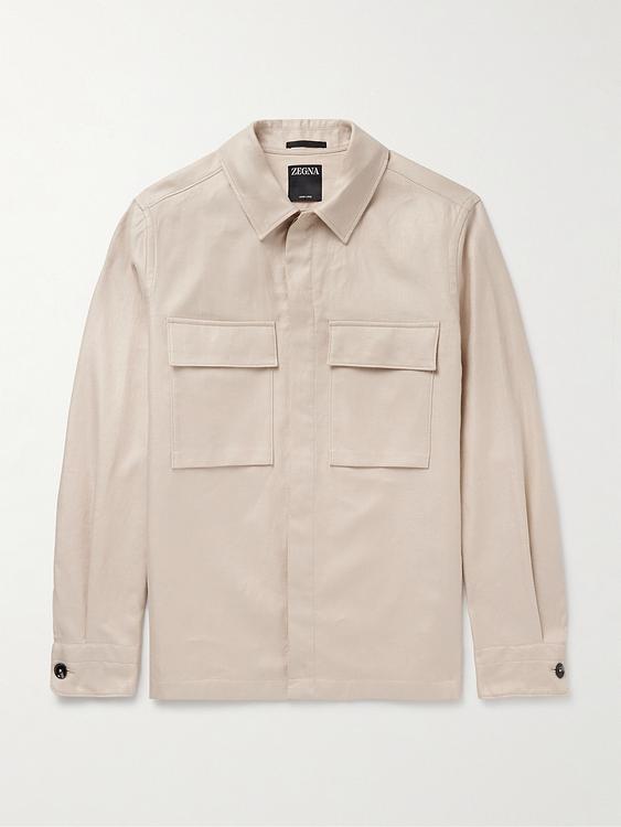 Beige overshirt from Zegna