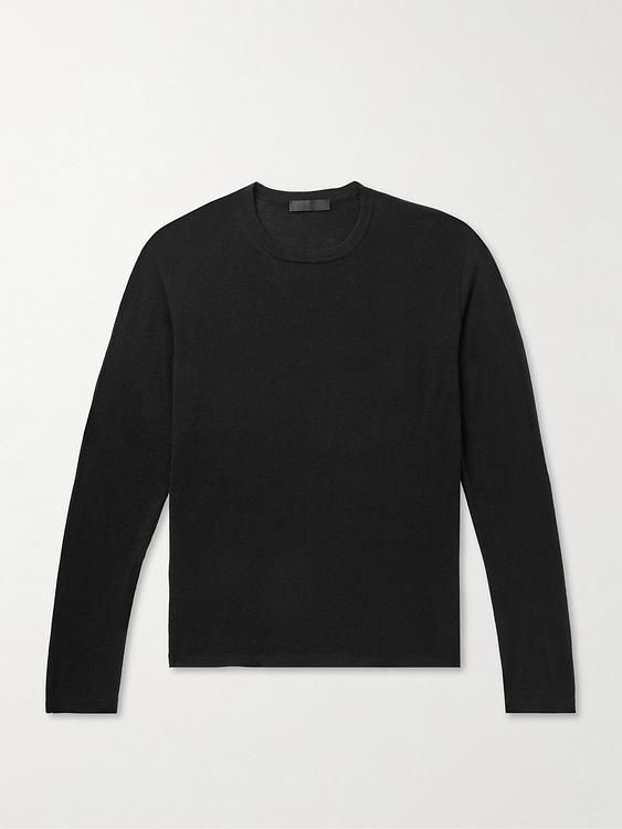 Black long sleeve t-shirt from Saman Amel