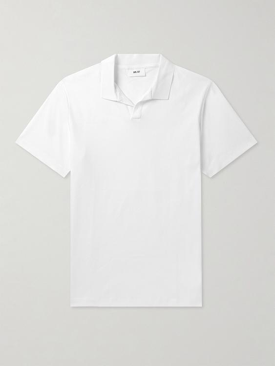 White short sleeve polo shirt from NN07