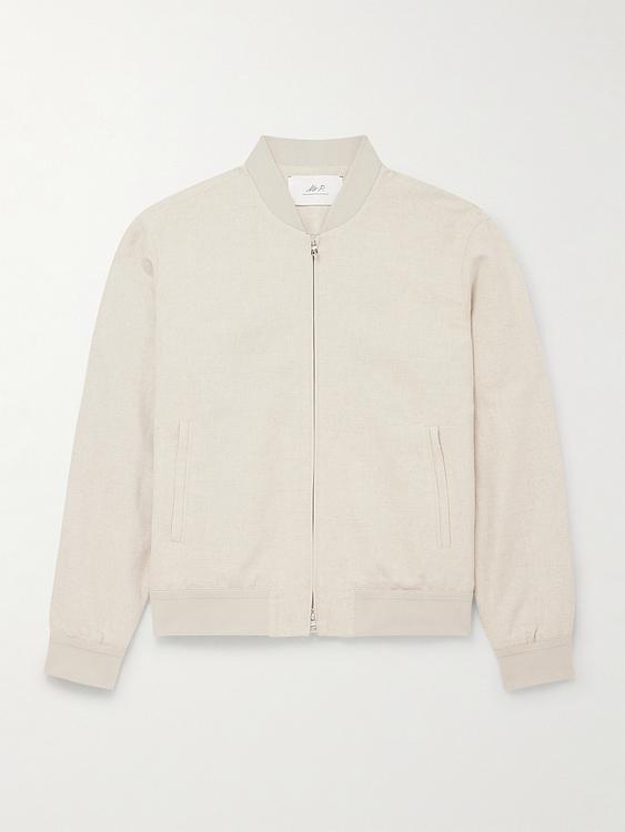 White bomber jacket from Mr P.
