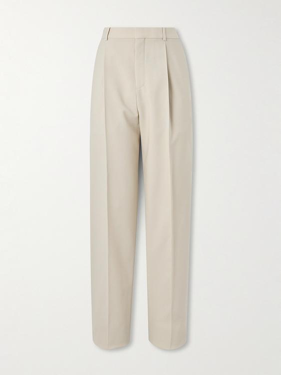 Beige formal trousers from Saint Laurent