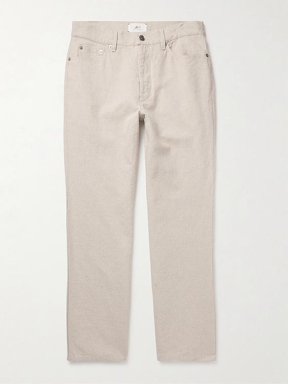 Beige linen trousers from Mr P.