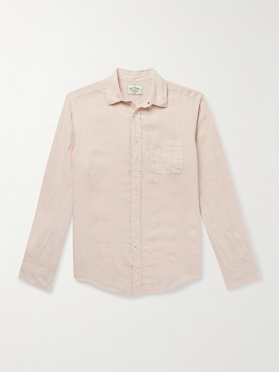 Beige linen shirt from Portuguese Flannel