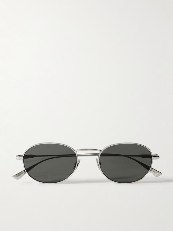 Dark grey d-frame sunglasses from Saint Laurent