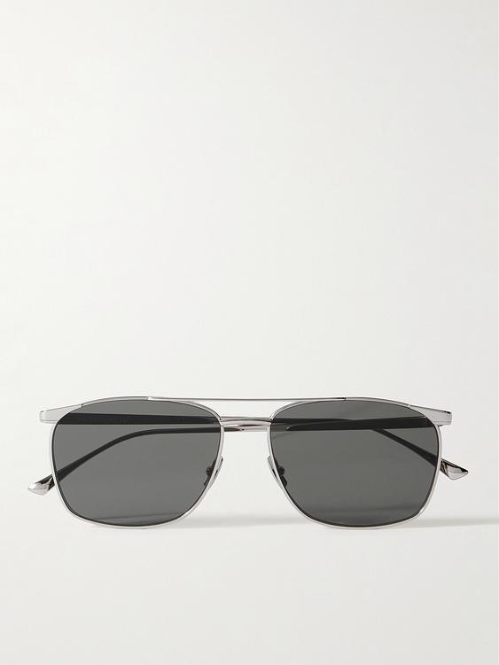 Grey d-frame sunglasses from Saint Laurent
