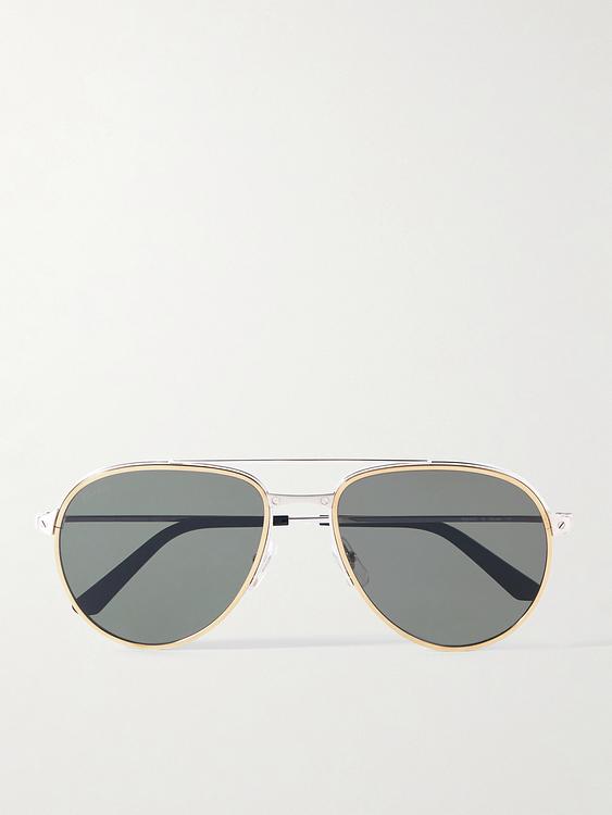 Grey d-frame sunglasses from Cartier Eyewear