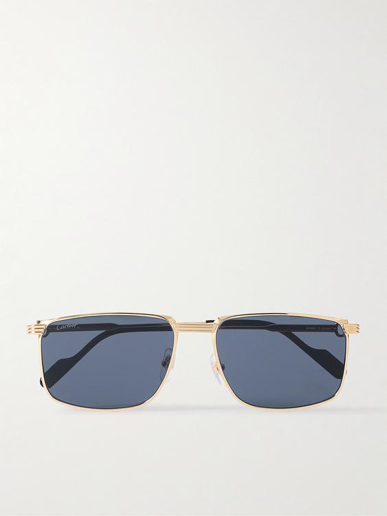 Dark grey d-frame sunglasses from Cartier Eyewear