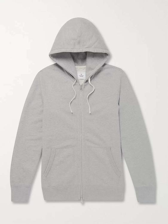 Grey hooded sweatshirt from Reigning Champ