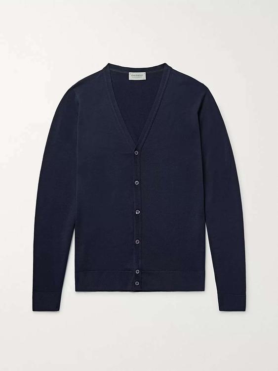 Black cardigan from John Smedley