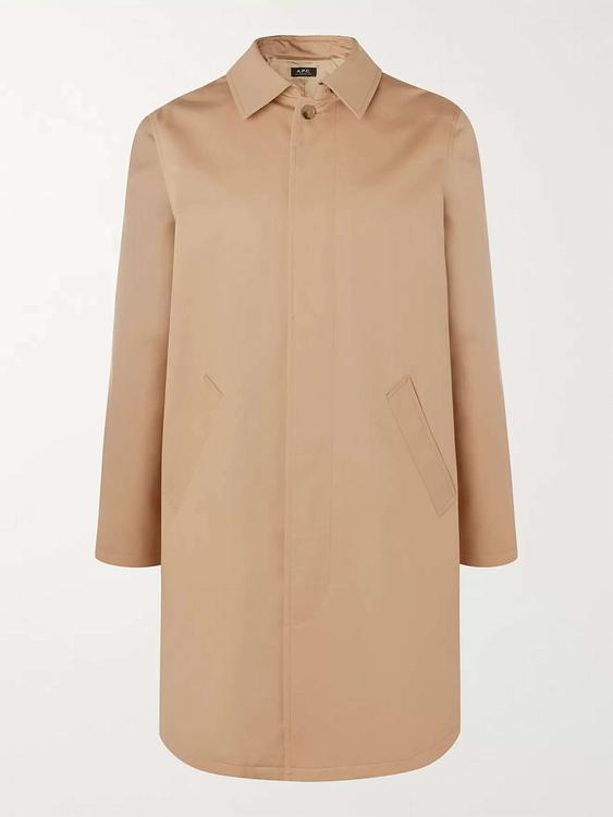 Taupe trench coat from A.P.C