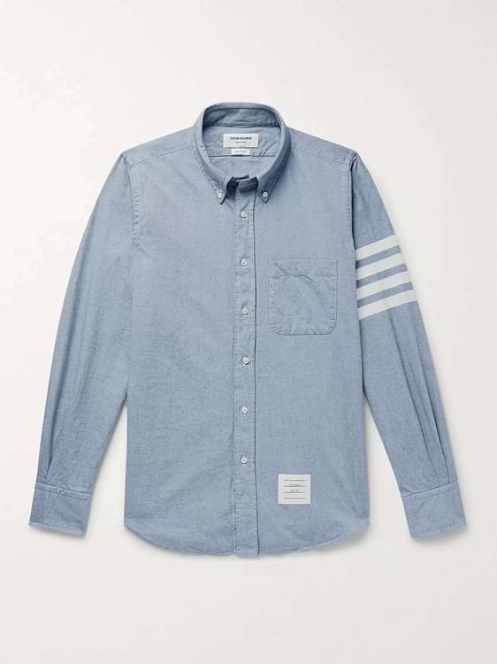 Blue casual shirt from Thom Browne