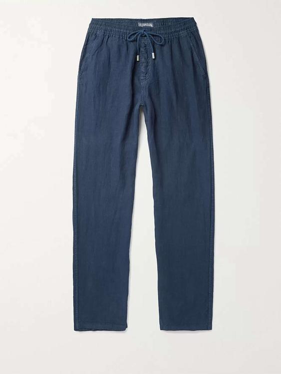 Dark blue wide-leg casual trousers from Vilebrequin