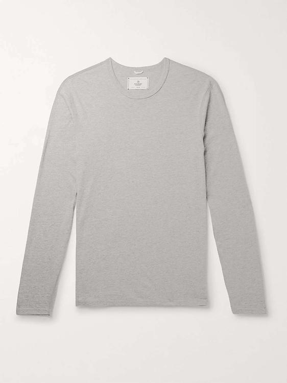 Grey long sleeve t-shirt from Reigning Champ