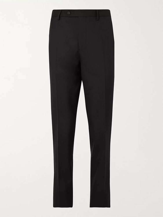 Black tuxedo trousers from Mr P.