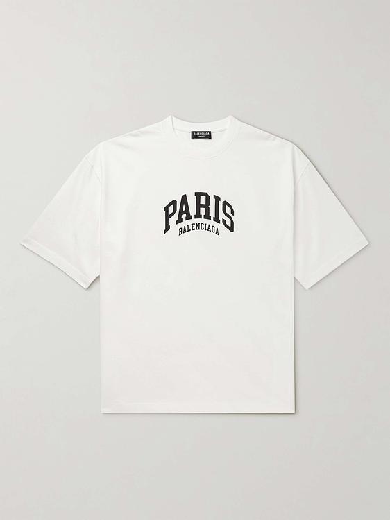 Print white t-shirt from Balenciaga