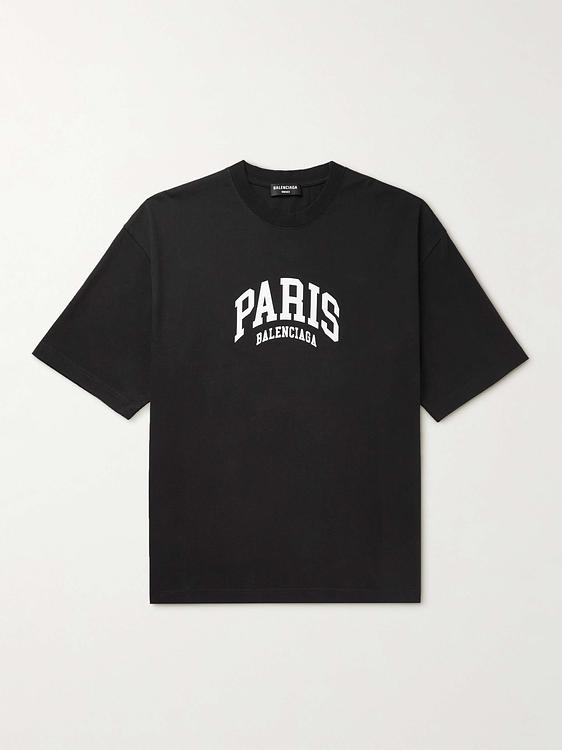 Print black t-shirt from Balenciaga